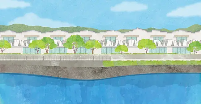 水面と光の変化に五感をゆだねる - 海の病棟 | 福岡県大牟田市 不知火病院(うつ病の治療･入院･カウンセリング)