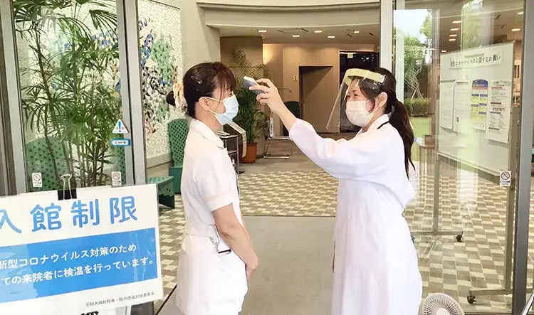 入館時の検温 - 当院の感染症への対応について | 福岡県大牟田市 不知火病院(うつ病の治療･入院･カウンセリング)